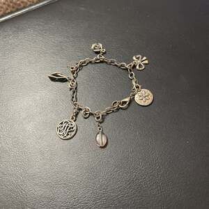 Charming Silver-Tone Charm Bracelet with Assorted Dangles